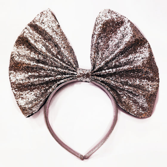 Glitter Fabric Bow Hairband
