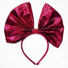  Glitter Fabric Bow Hairband