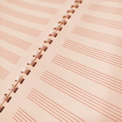 12 stave manuscript book N/A