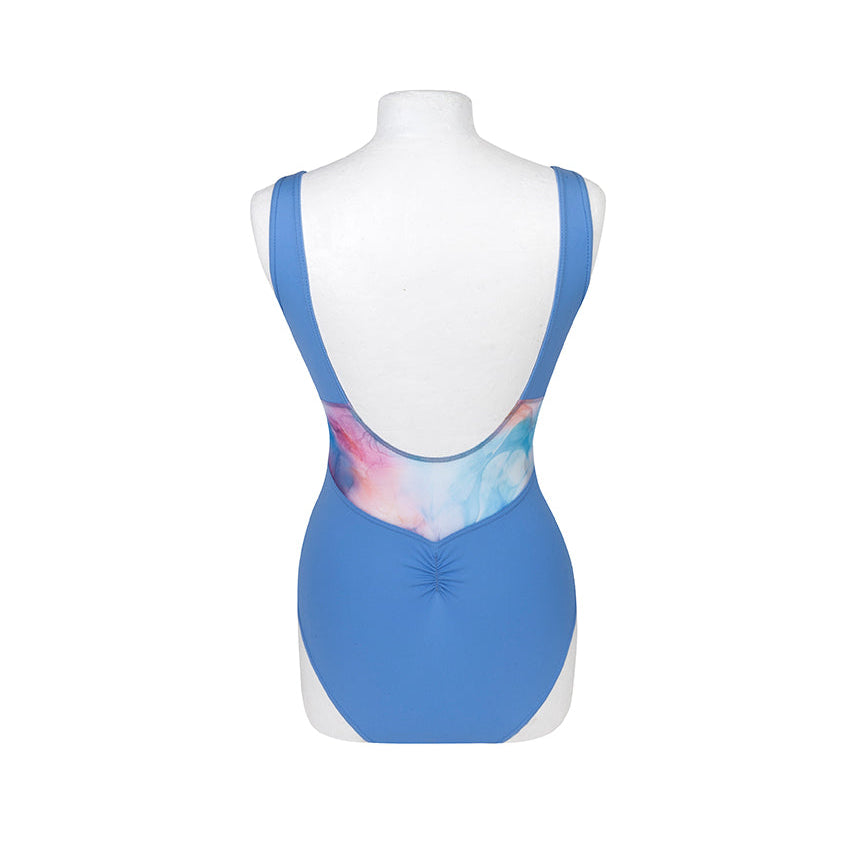 Monica Strapped Leotard Powder Blue