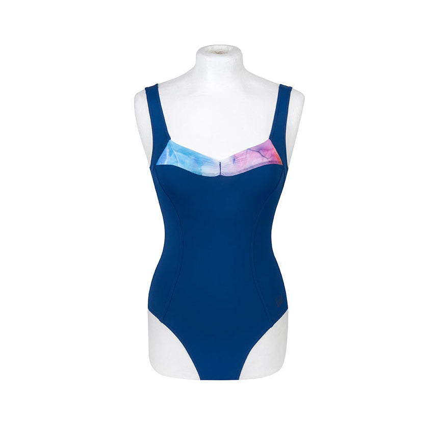 Monica Strapped Leotard Royal Blue
