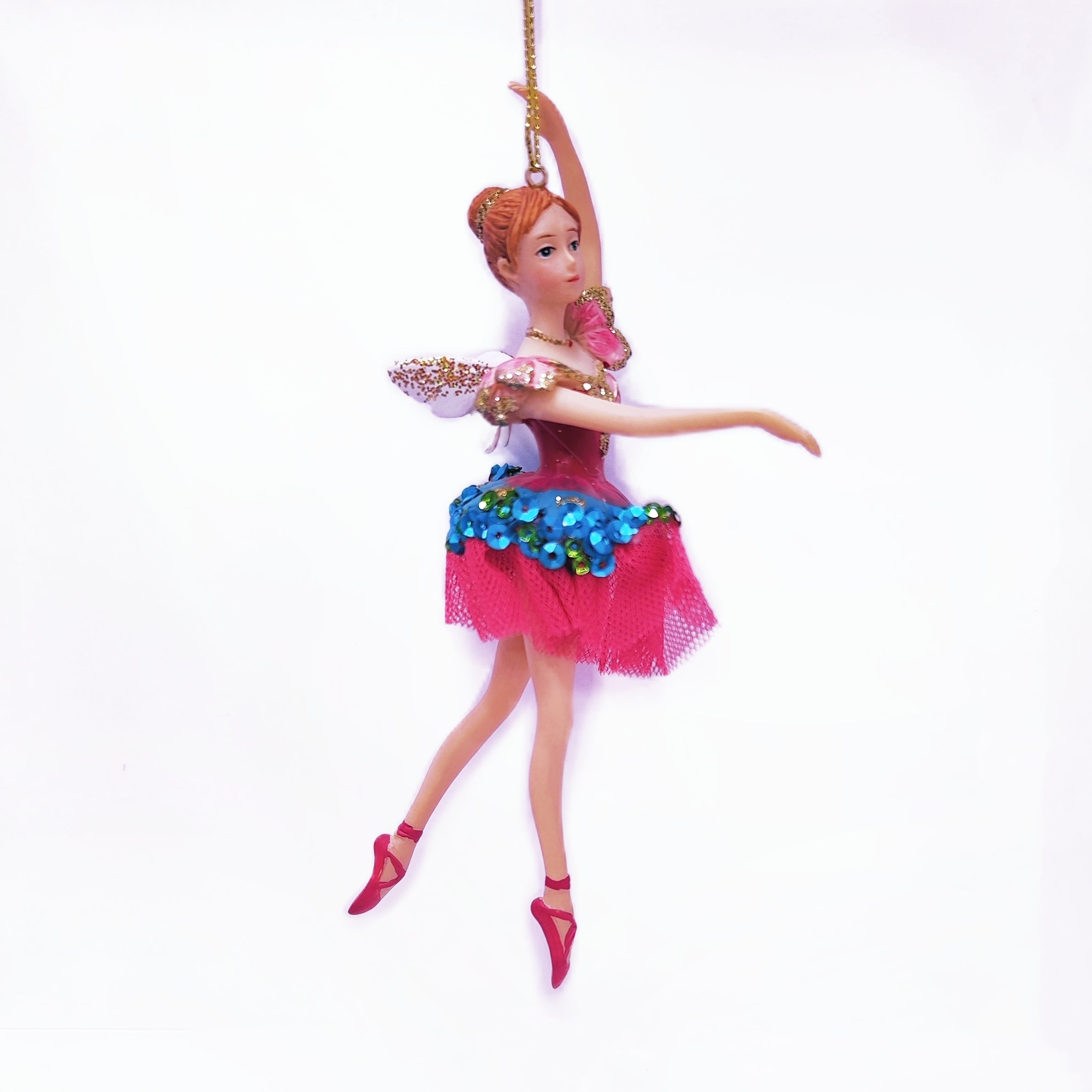 Nutcracker Resin Fabric Ballerina