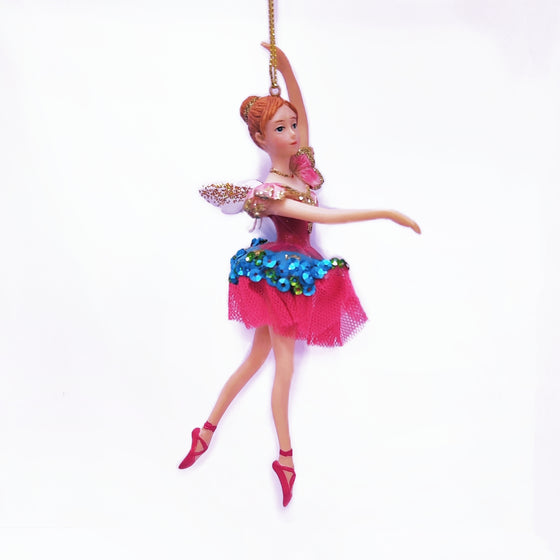 Nutcracker Resin Fabric Ballerina