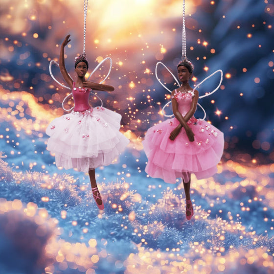 Pink Fabric Fairy Ballerina