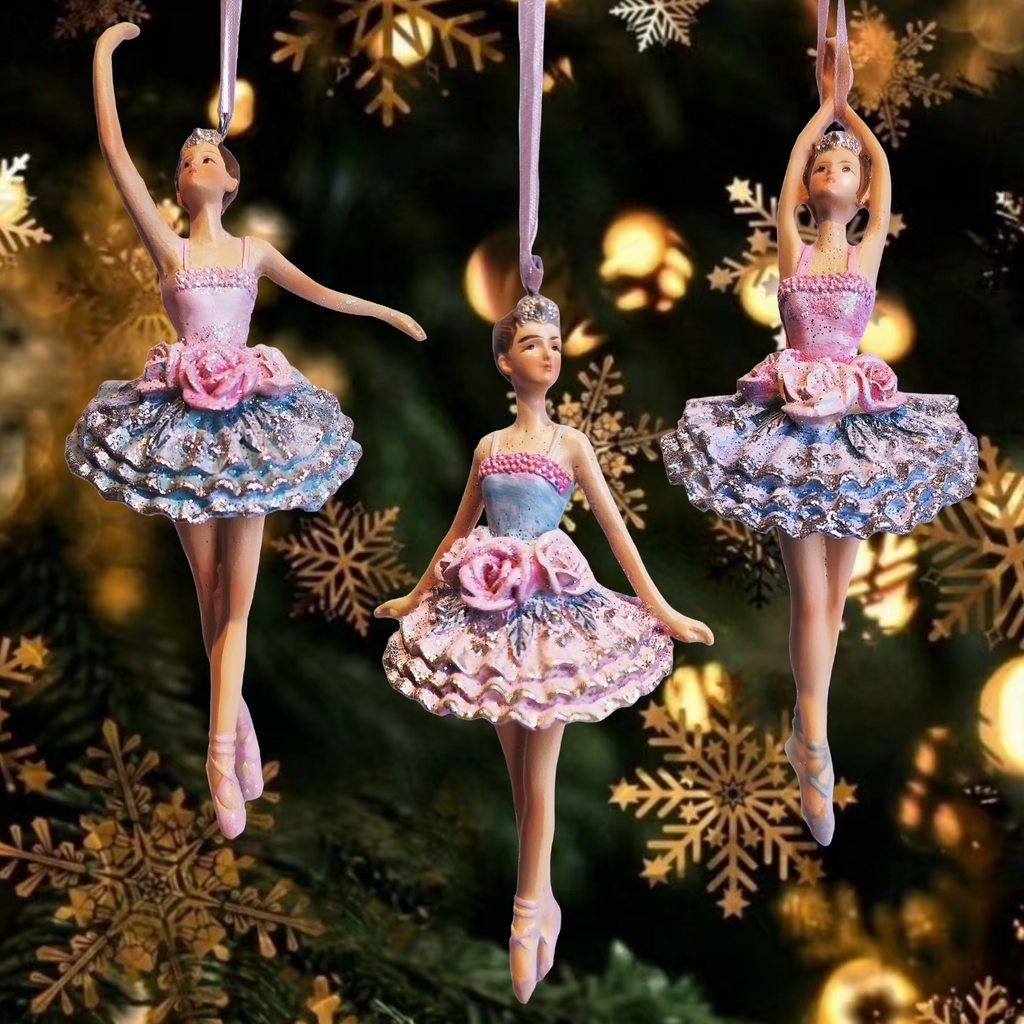 Pastel Rose Resin Ballerina