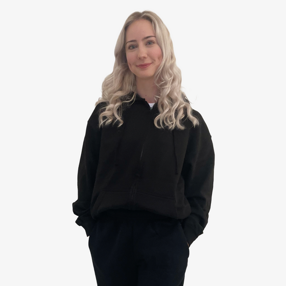 RAD Zip up Hoodie Black