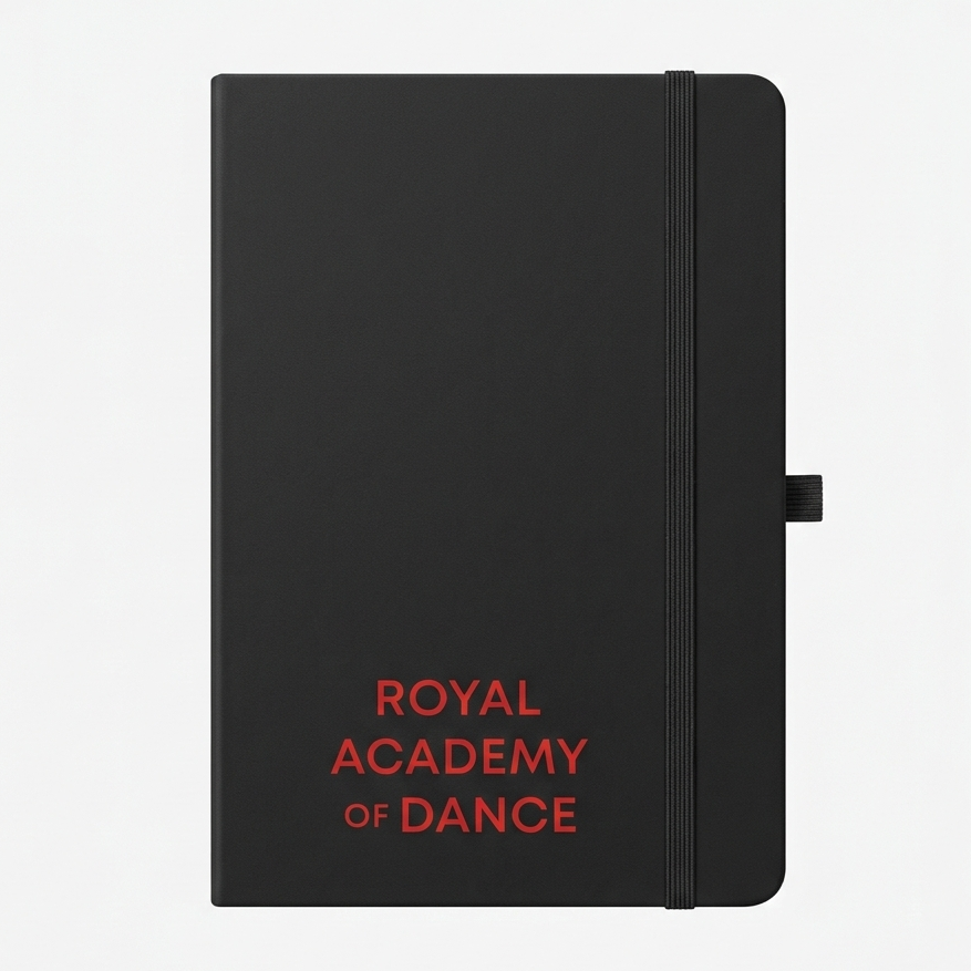 RAD Logo Pastel Notebook Black