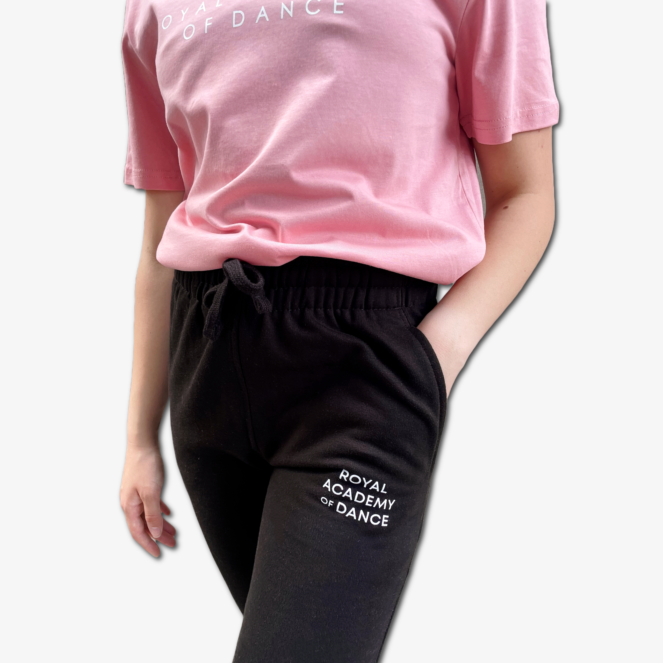 RAD Logo Tracksuit Bottoms Black