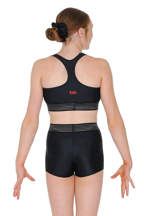 Active Crop Top with Crystal Motif
