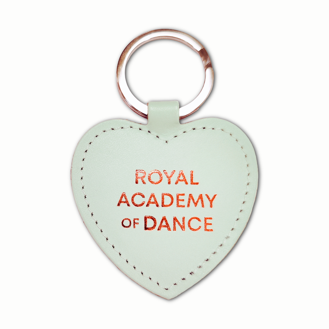 Recycled Leather Heart Keyring