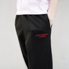 Royal Academy of Dance logo in Red on black jogger