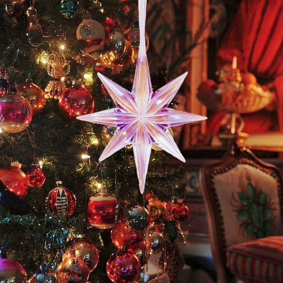 Rainbow Acrylic Bethlehem Star
