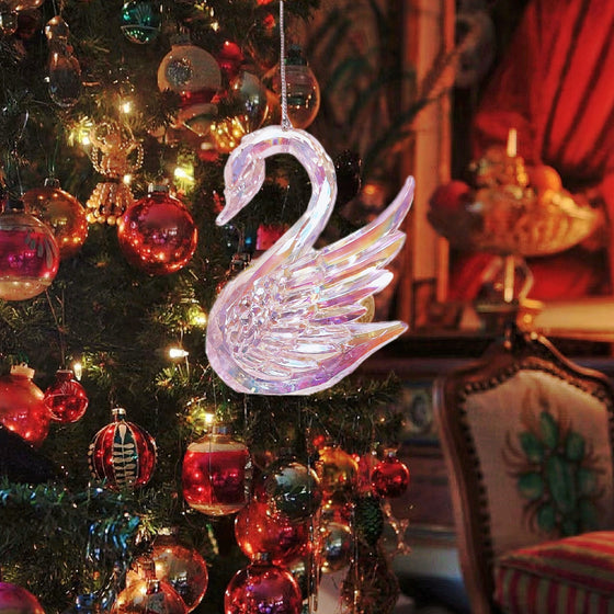 Rainbow Acrylic Iridescent Swan