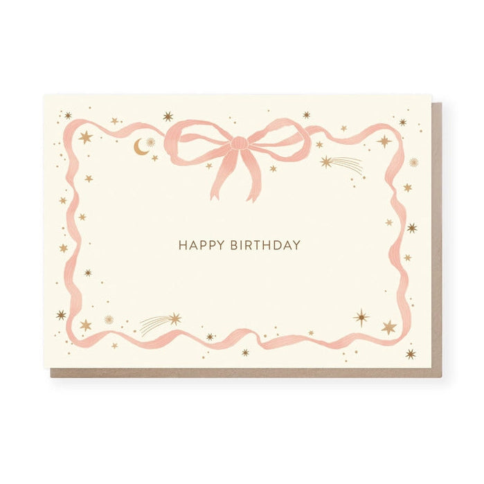 Ribbon Frame Birthday Card