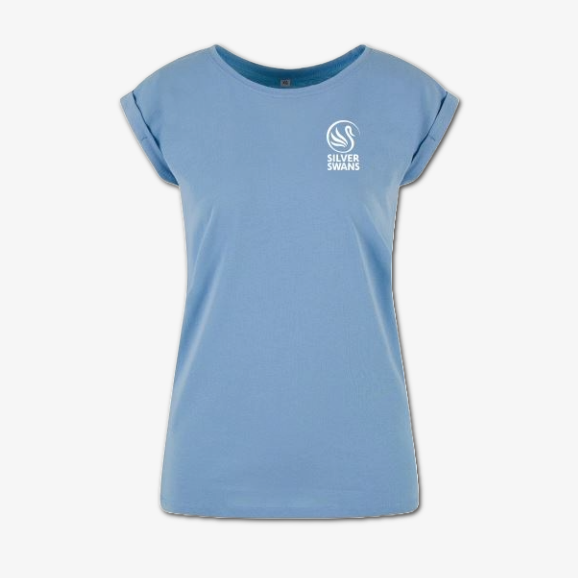 Silver Swans Organic T-shirt Powder Blue