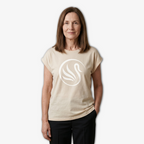 Silver Swans Organic T-shirt Sand
