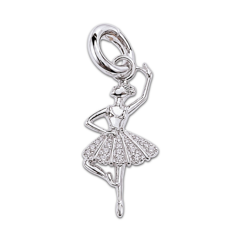 Sterling Silver Ballerina Charm