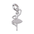 Sterling Silver Ballerina Charm
