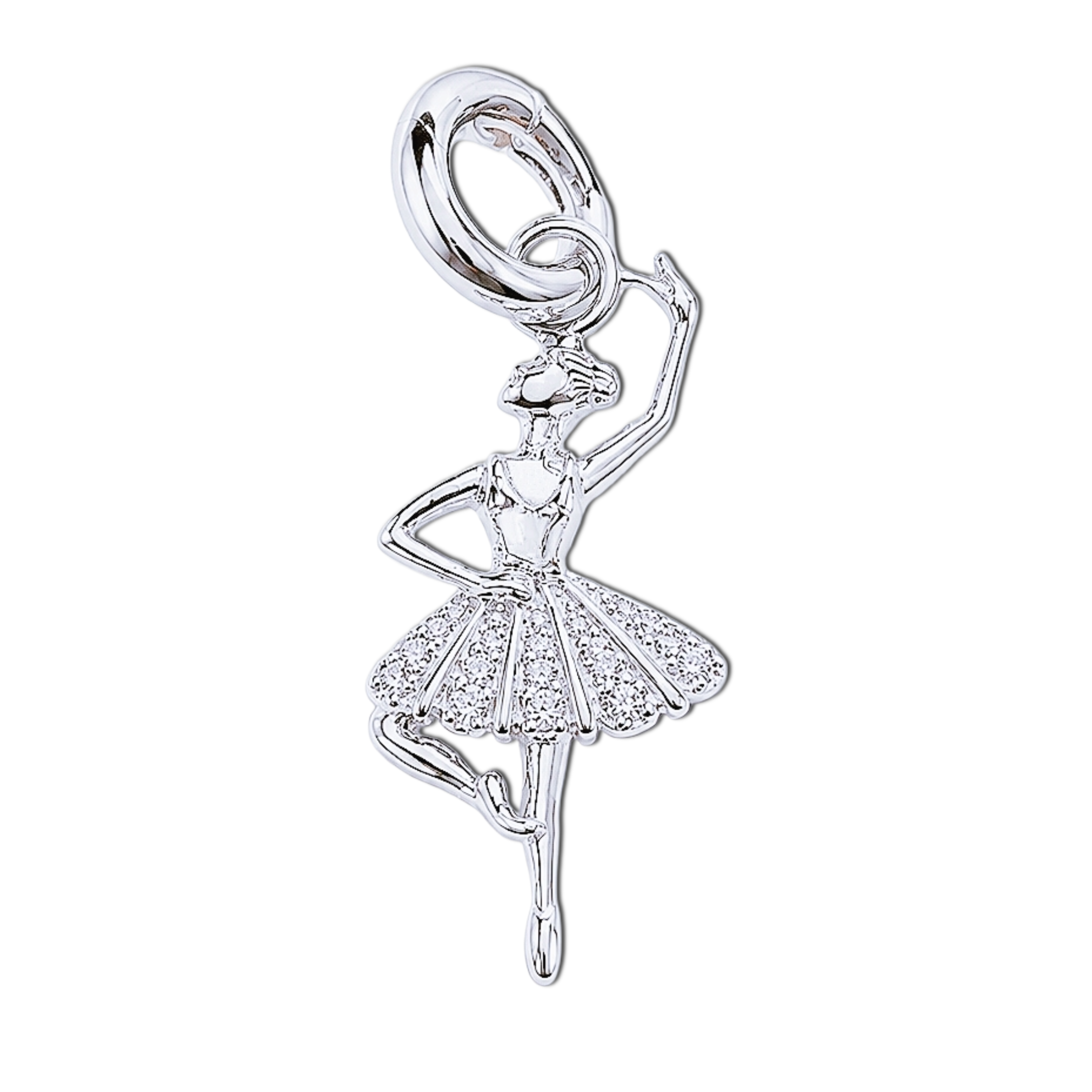 Sterling Silver Ballerina Charm
