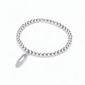Sterling Sliver Ballet Shoe Charm Bracelet