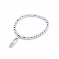 Sterling Sliver Ballet Shoe Charm Bracelet