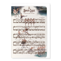 Swan Lake Music Score Card