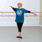 Silver Swans ® T-shirt Teal & White