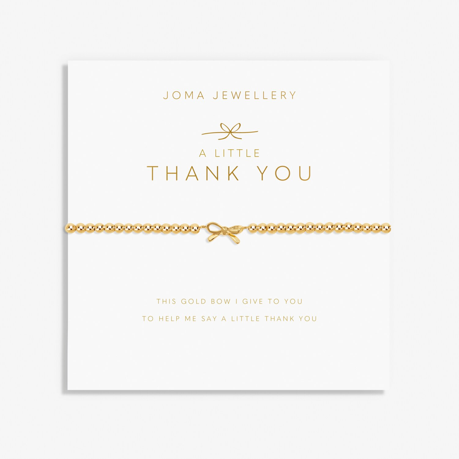 Thank You Bow Bracelet