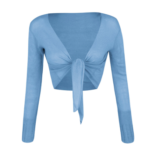 Tied Knitted Crossover Cardigan