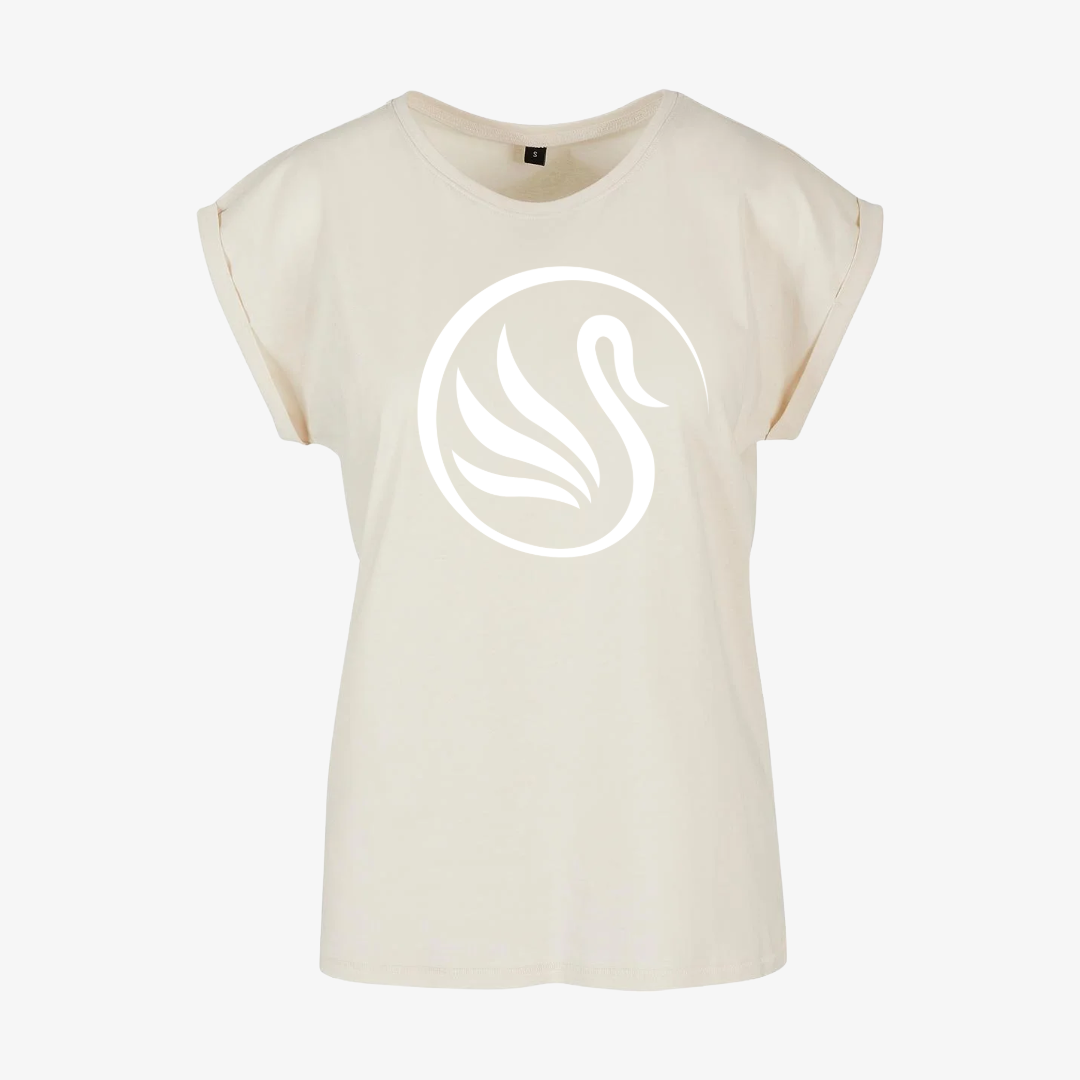 Silver Swans Organic T-shirt Sand