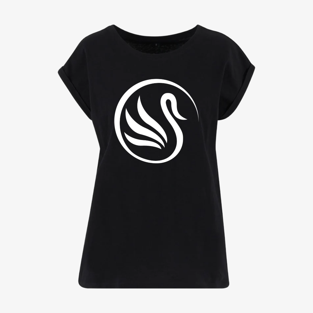 Silver Swans Organic T-shirt Black