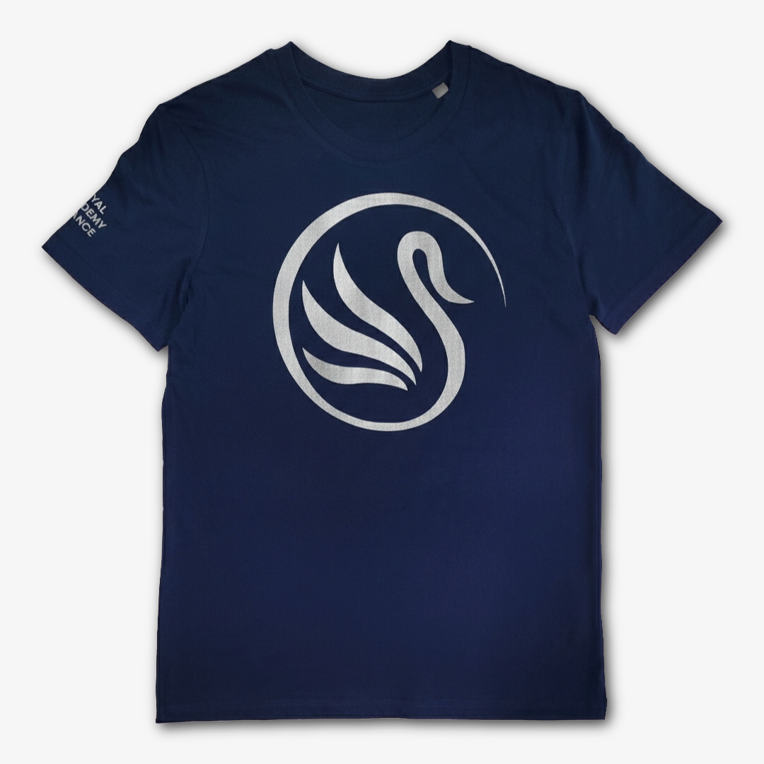 Silver Swans ® T-shirt Navy & Silver