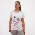 Watercolour Dancer Loose Fit T-shirt Blue