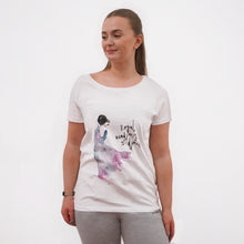  Watercolour Dancer Loose Fit T-shirt Blue
