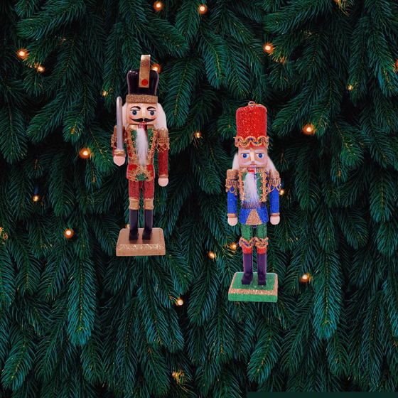 Wood Nutcracker Hanging Decoration