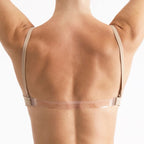 Seamless Clear Back Bra Nude