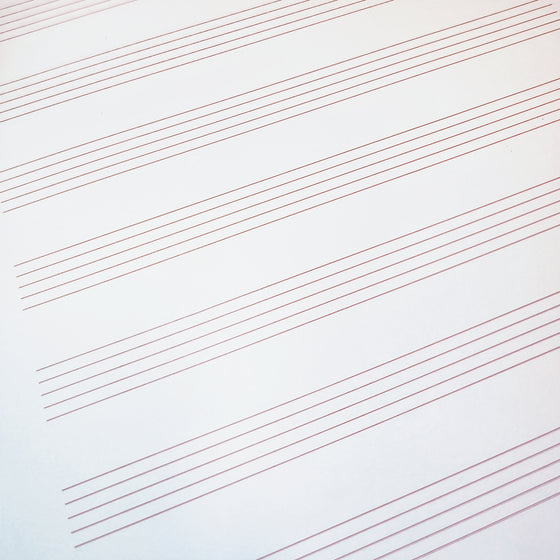 12 Stave Benesh Paper - 10 sheets pack