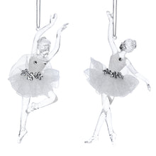  Silver Acrylic & Fabric Ballerina