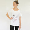 Watercolour Dancer Loose Fit T-shirt Blue