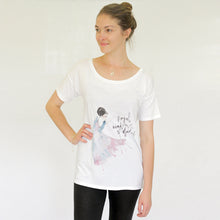  Watercolour Dancer Loose Fit T-shirt Blue