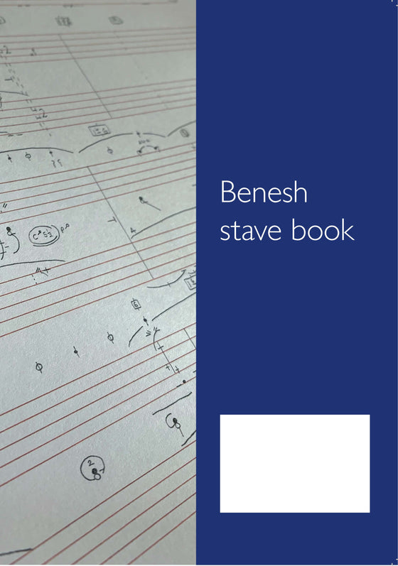 A4 Benesh 8 Stave notebook
