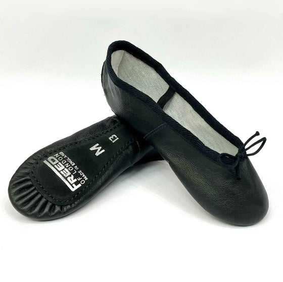 Freed 'Aspire' Adult Wide Leather Ballet Shoes Black