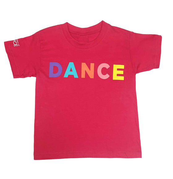 'DANCE' Childs T-Shirt Pink