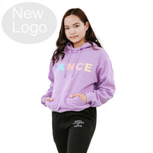  Multi-colour Print 'DANCE' Hoodie Lilac